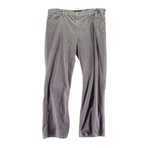 Lauren Ralph Lauren Jeans Womens 16 Gray Corduroy Classic Straight Pants Stretch